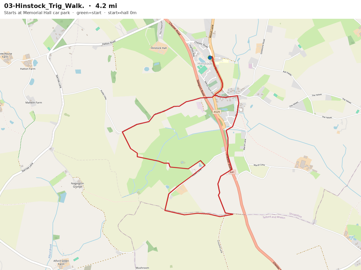 Route map: Trig Walk
